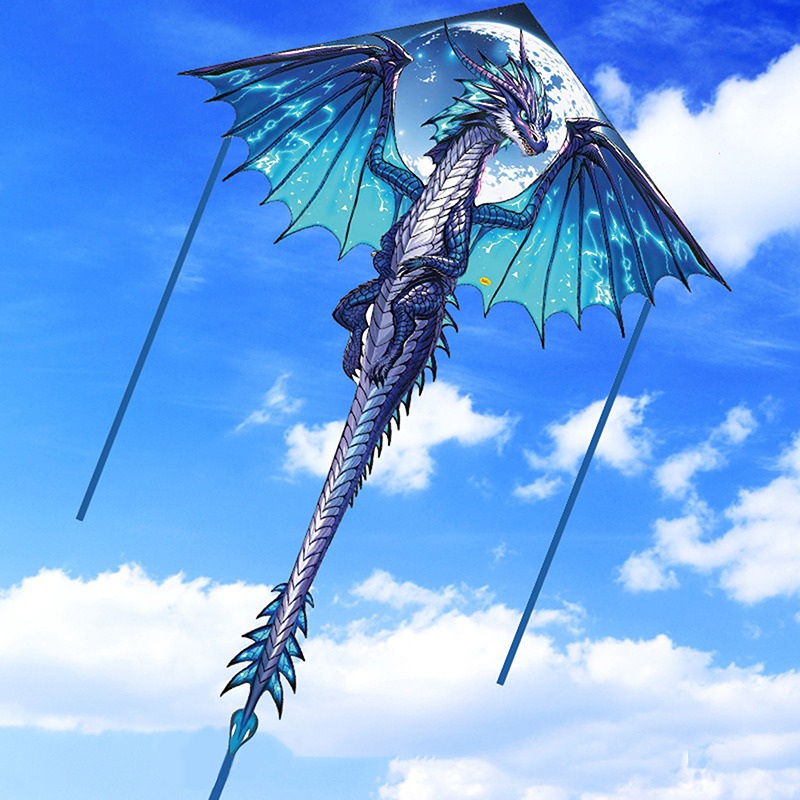 【BS】1 Piece 1.4M Large Dragon  - Kite Easy Fly Kids recension och pris