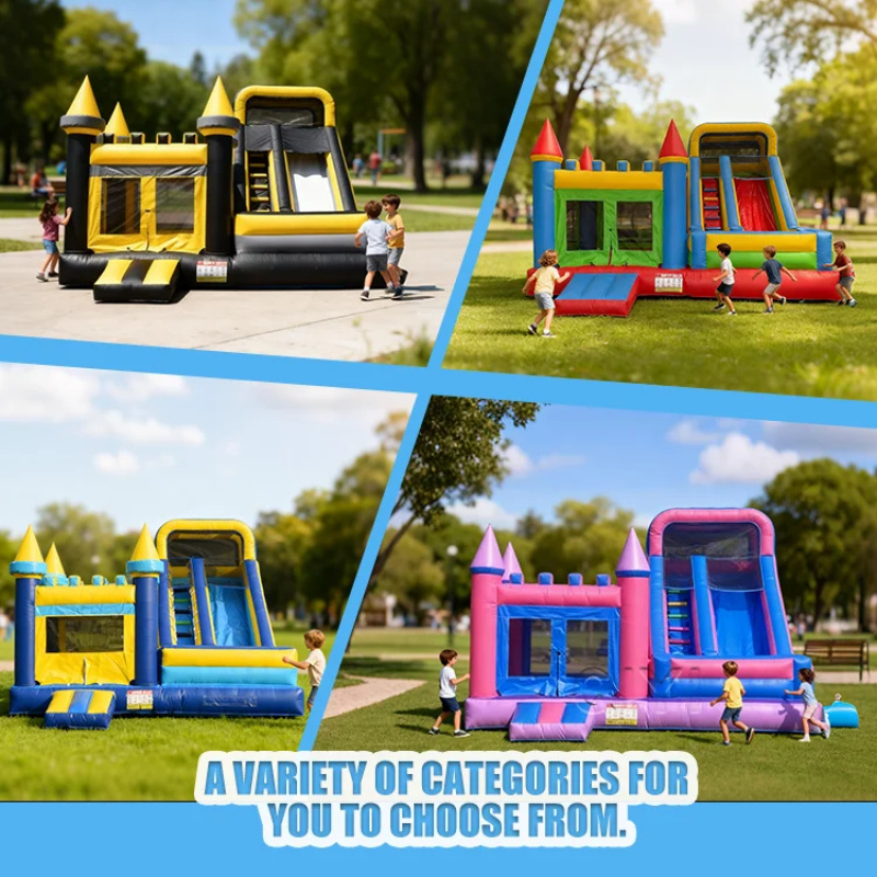 Commercial Bounce House Colorf - Kids Outdoor Slide recension och pris