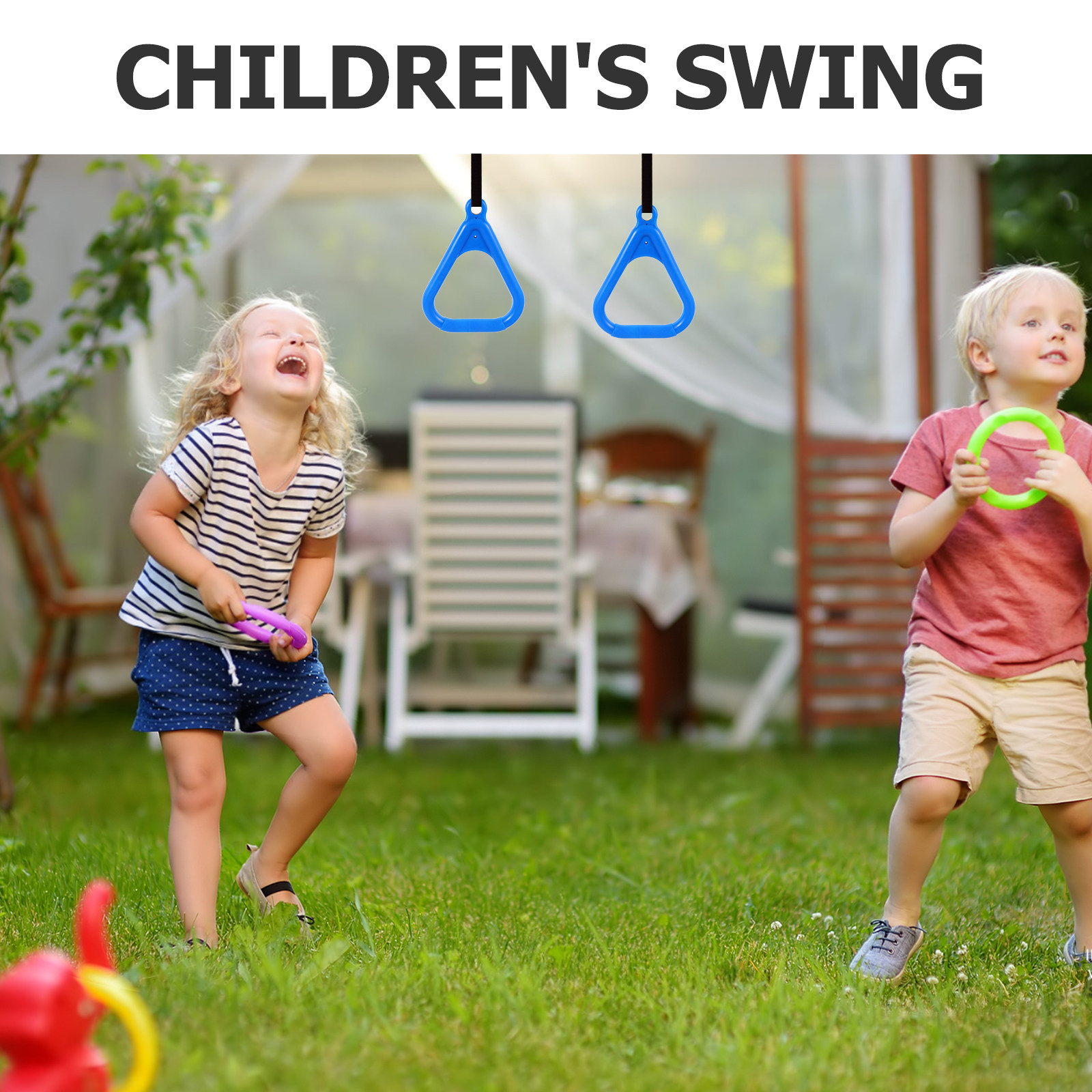 2Pcs Kids Climbing Rings Gymna - Kids Outdoor Ninja recension och pris