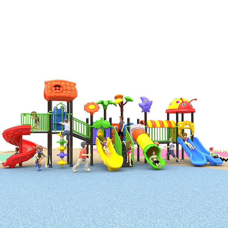 Outdoor Colorful Plastic Slide - Kids Outdoor Adventure Park recension och pris