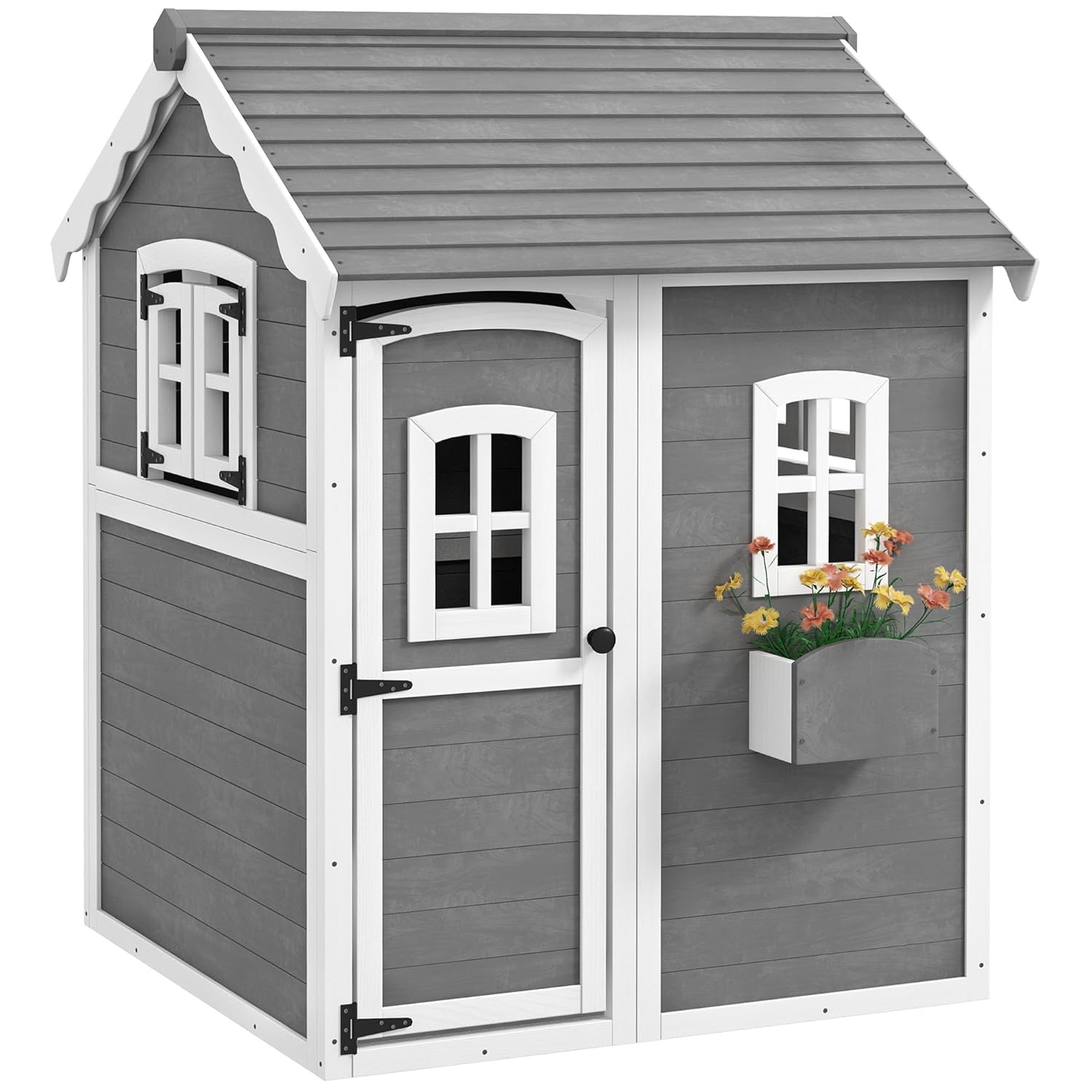#Wooden Outdoor Playhouse with - Kids Outdoor Wooden Playhouse recension och pris