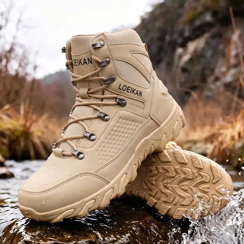 Men High‑cut Tactical Boots PU - Kids Outdoor Boots recension och pris