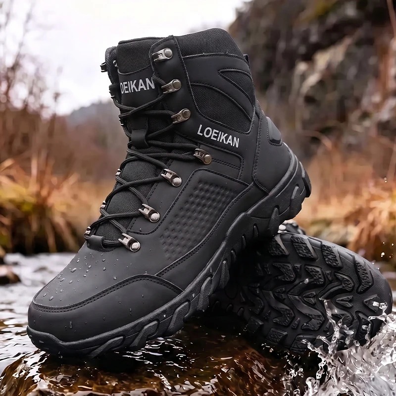 Men High‑cut Tactical Boots PU - Kids Outdoor Boots recension och pris