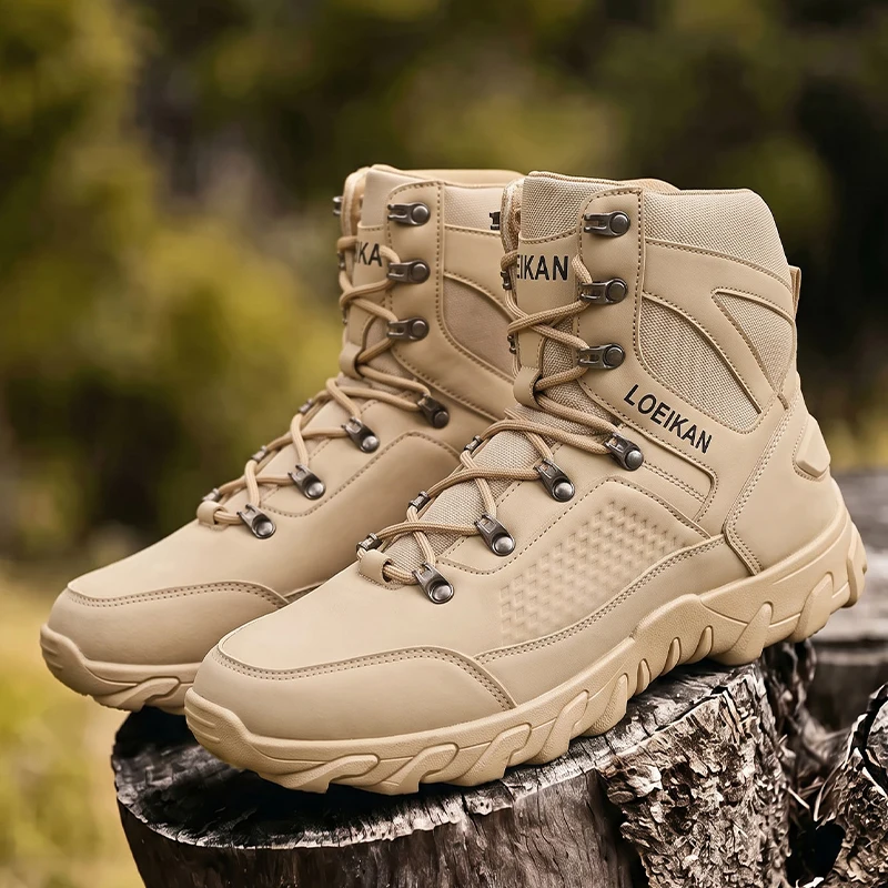 Men High‑cut Tactical Boots PU - Kids Outdoor Boots recension och pris