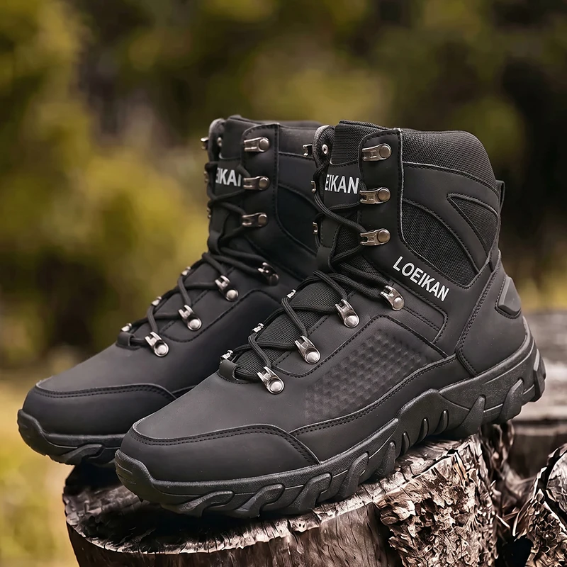 Men High‑cut Tactical Boots PU - Kids Outdoor Boots recension och pris