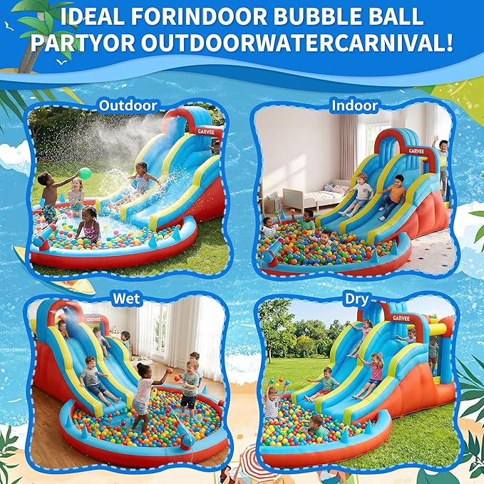 All-Season 8-in-1 Inflatable W - Kids Outdoor Slide recension och pris
