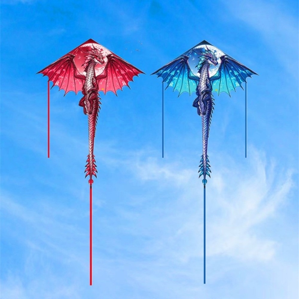 Air Snake Blue Dragon Kite wit - Kite Easy Fly Kids recension och pris