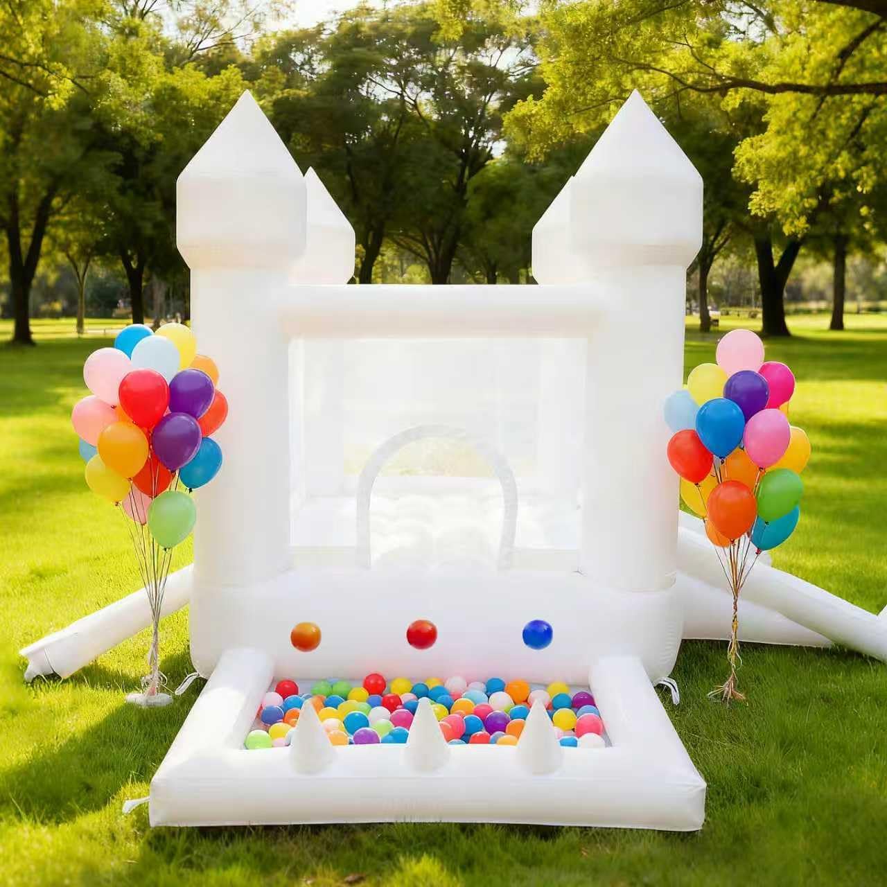 White Bounce House, Indoor and - Kids Outdoor Slide recension och pris