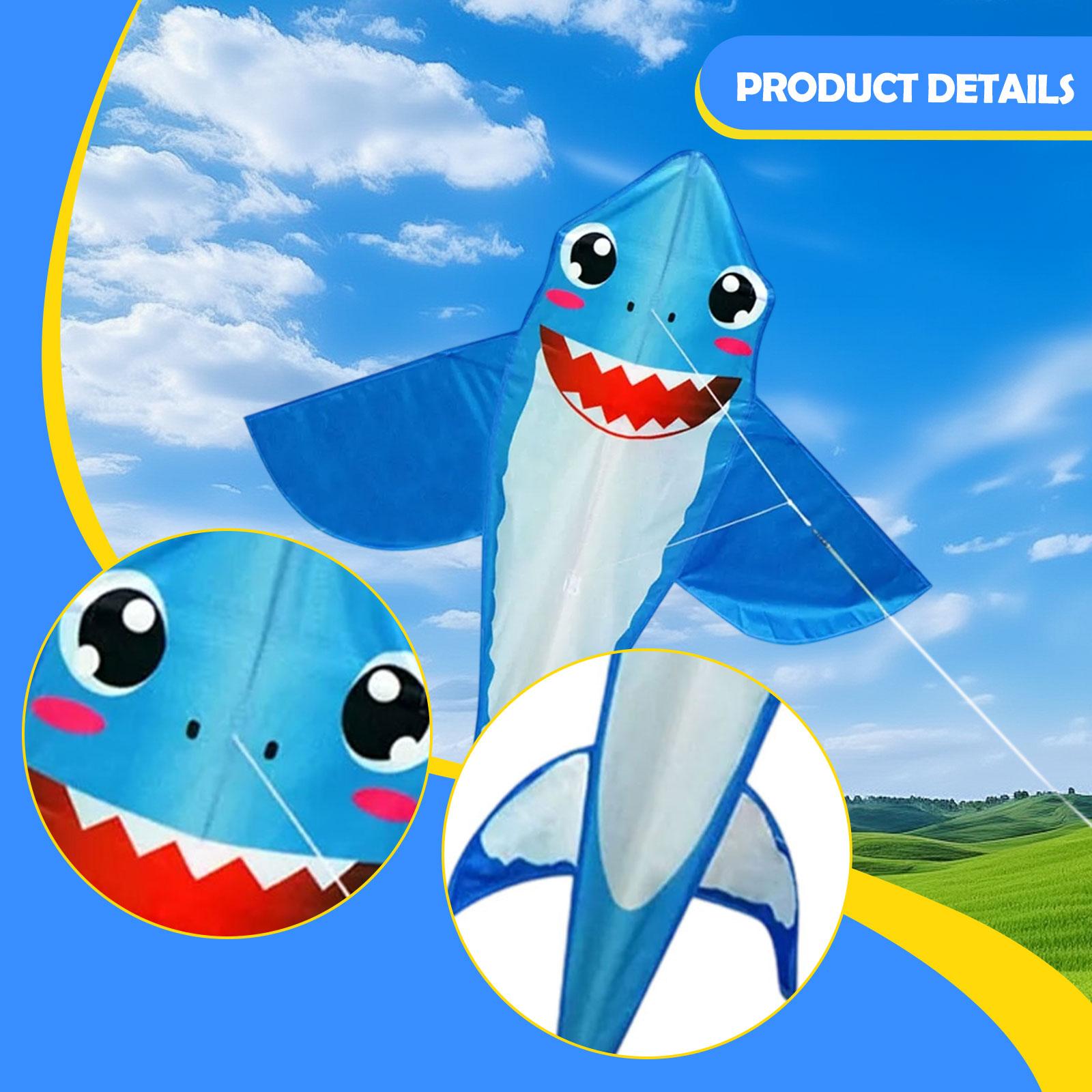 Huge Easy Flyer Shark Kite for - Kite Easy Fly Kids recension och pris