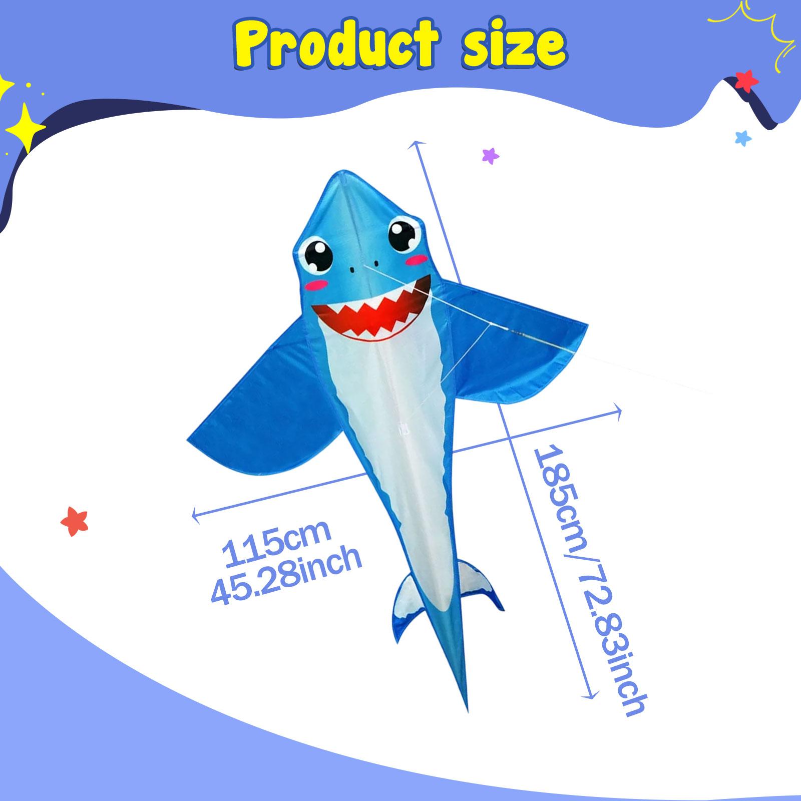 Huge Easy Flyer Shark Kite for - Kite Easy Fly Kids recension och pris