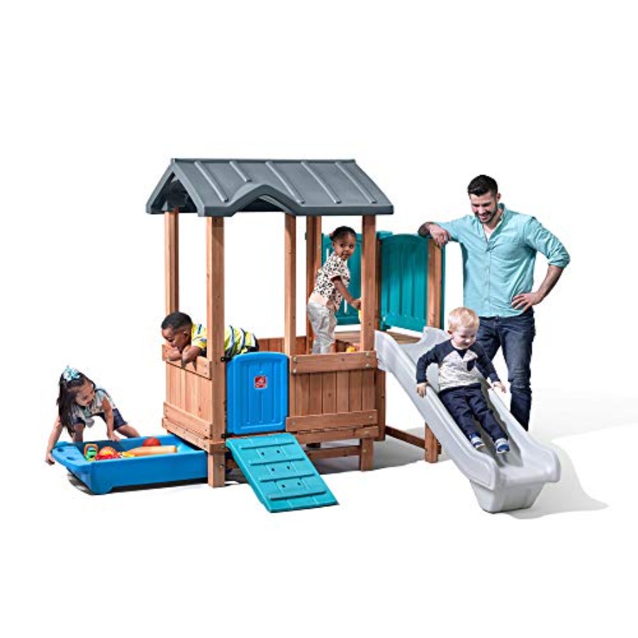 Woodland Adventure Playhouse & - Kids Outdoor Wooden Playhouse recension och pris