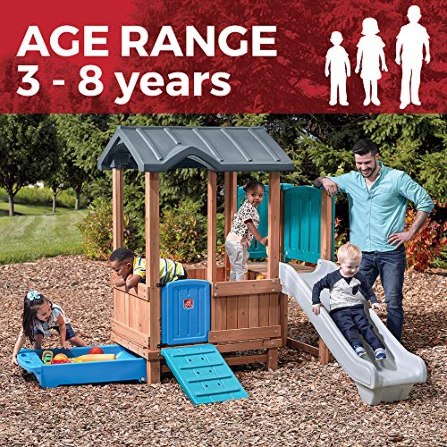 Woodland Adventure Playhouse & - Kids Outdoor Wooden Playhouse recension och pris