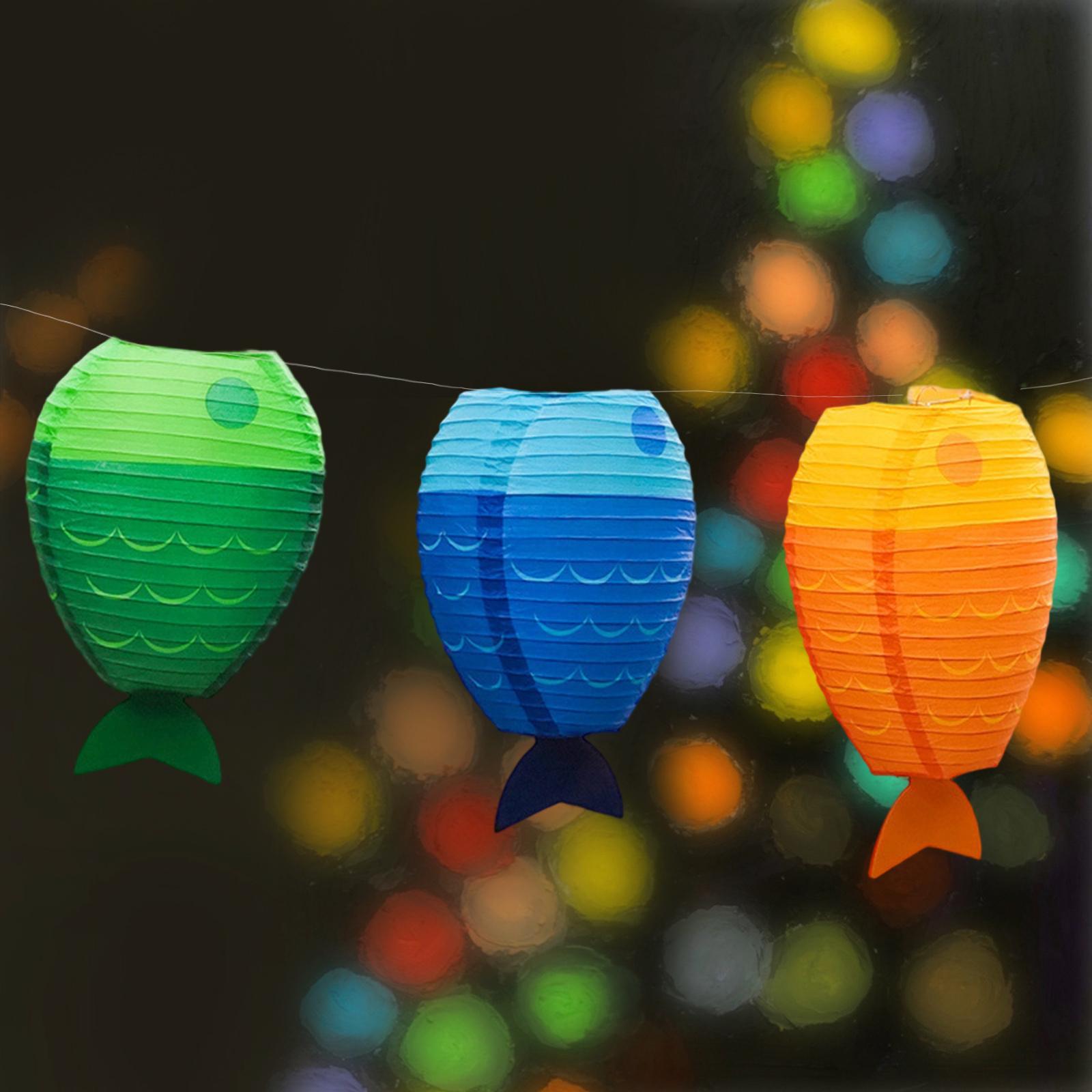 Fish Paper Lantern Cute Craft  - Kids Outdoor Decor recension och pris