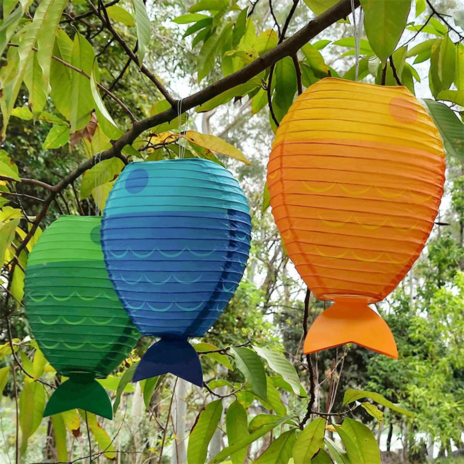 Fish Paper Lantern Cute Craft  - Kids Outdoor Decor recension och pris