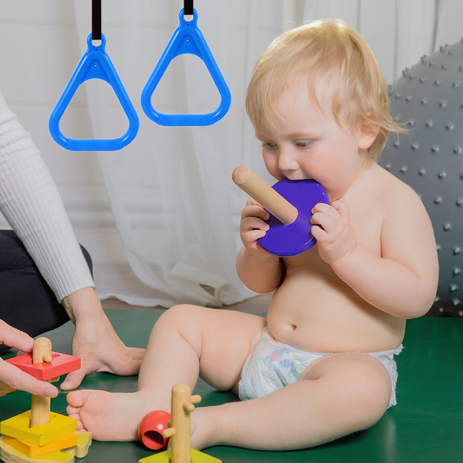 2Pcs Kids Gymnastic Rings Clim - Kids Outdoor Ninja recension och pris